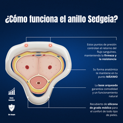 MEJORA Y MANTÉN TU ERECCIÓN - ANILLO SEDGEIA